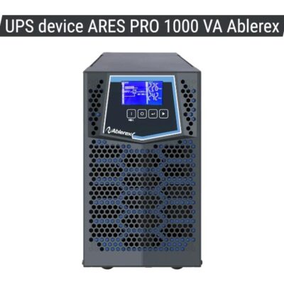 UPS device ARES PRO 1000 VA Ablerex UPS devices single-phase, three-phase UPS устройства Монофазни, трифазни, индустриални и модулни