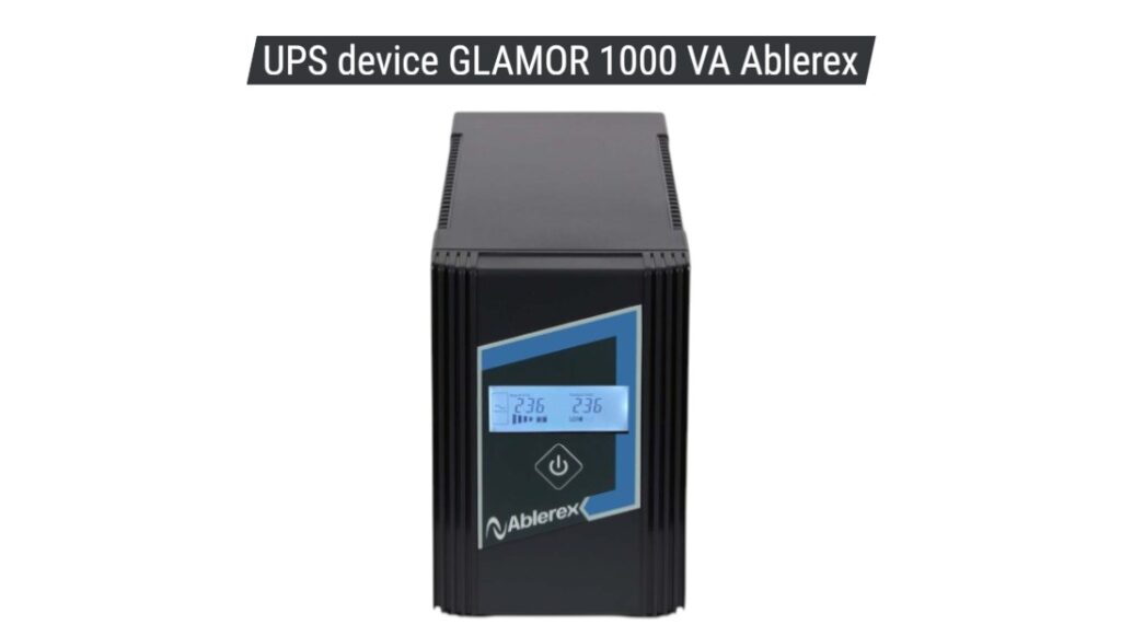 UPS device GLAMOR 1000 VA Ablerex 01