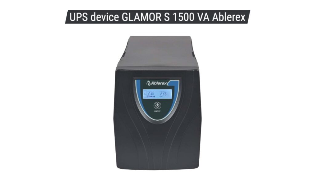 UPS device GLAMOR S 1500 VA Ablerex